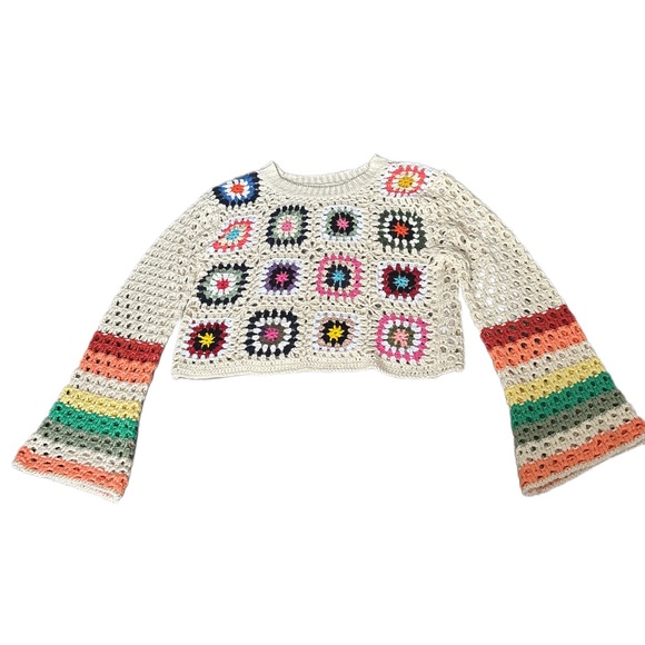 Multicolor Crochet Sweater - Picture 4 of 8